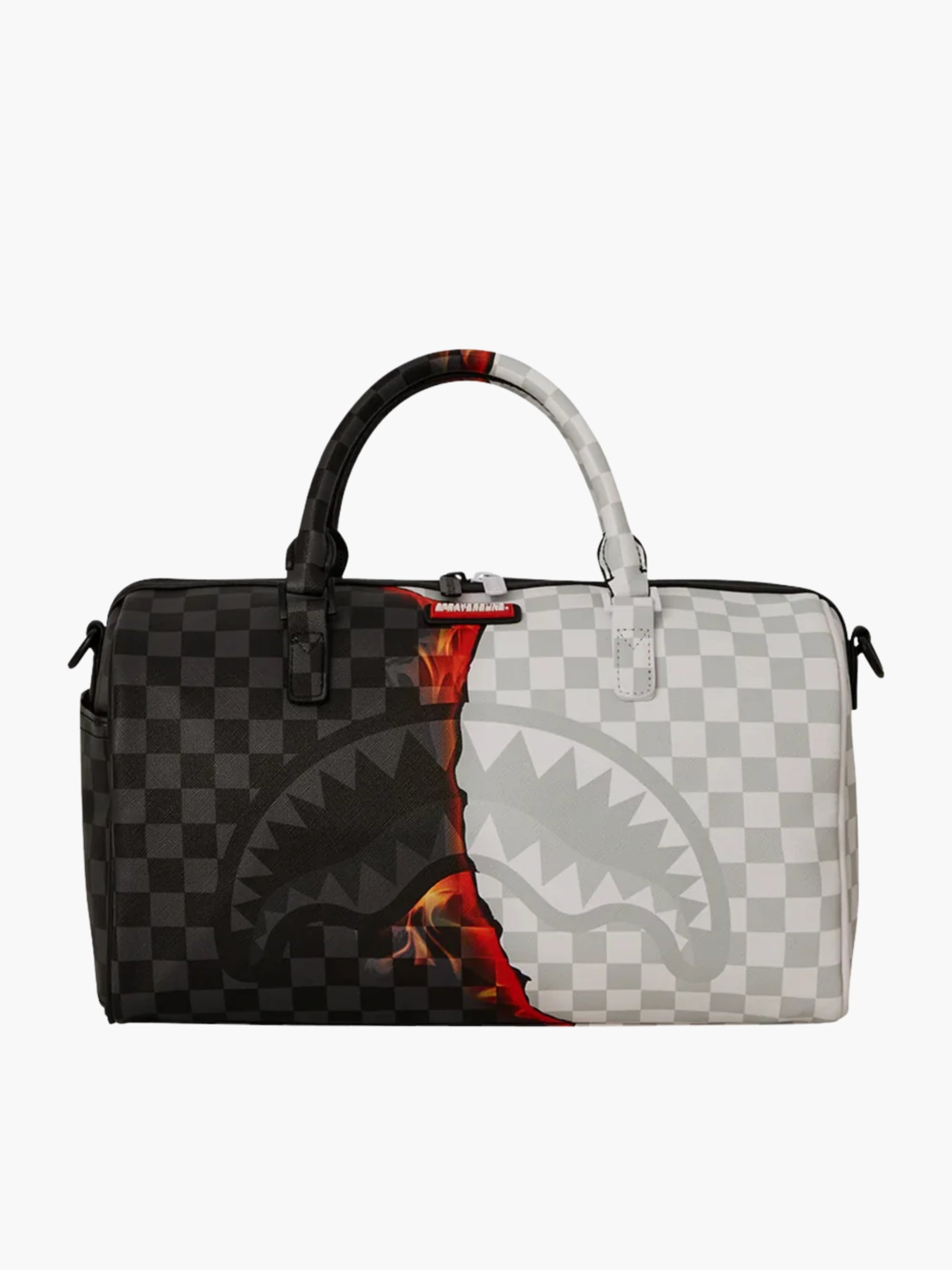 Spray Ground Bag Duffle Ring Of Fire Black-White