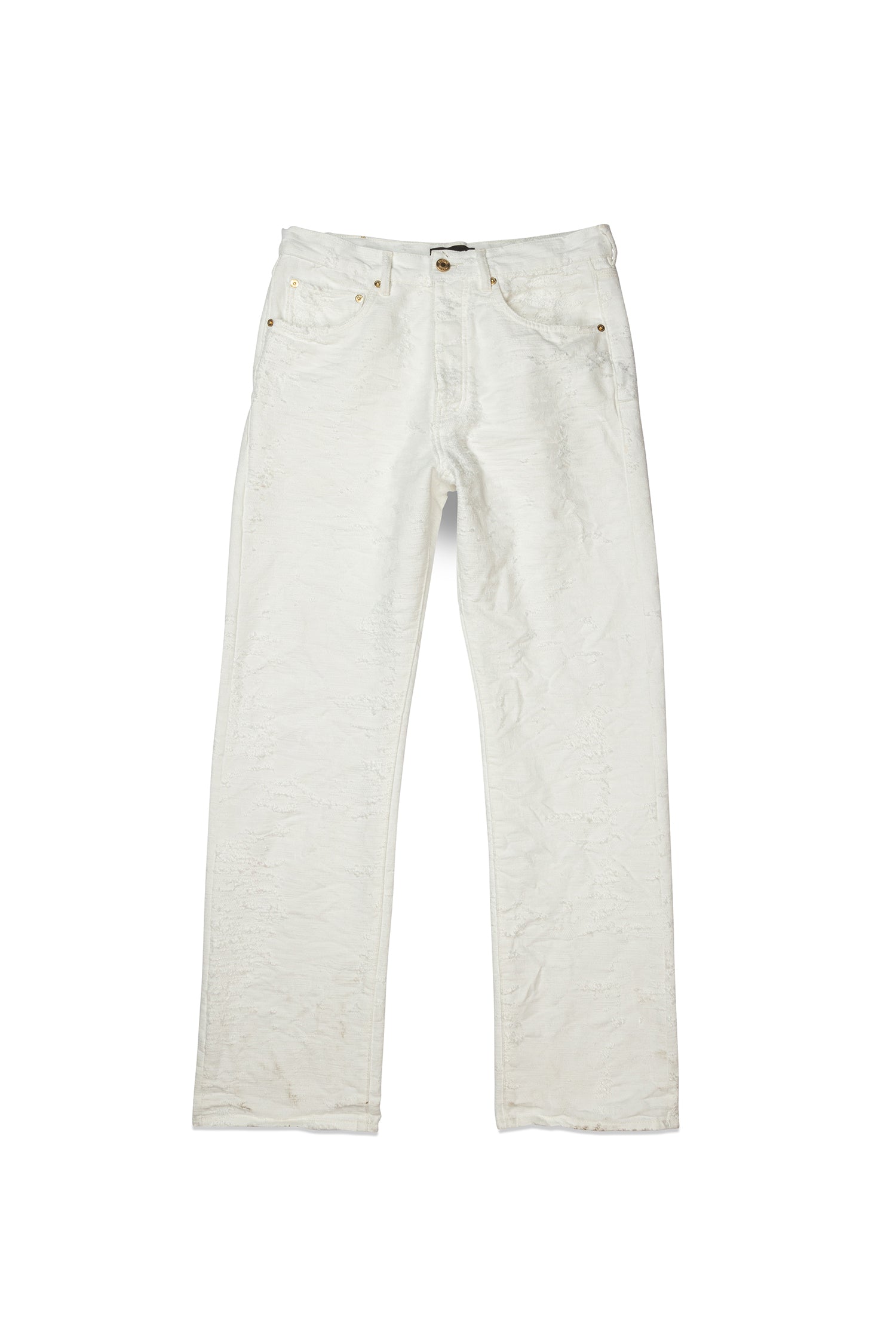 Purple Jeans Jacquard Straight Off White