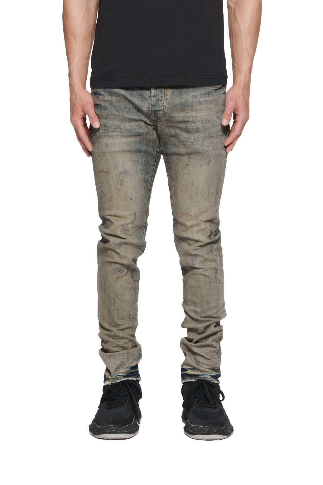 Purple Jeans Oil Repair Indigo
