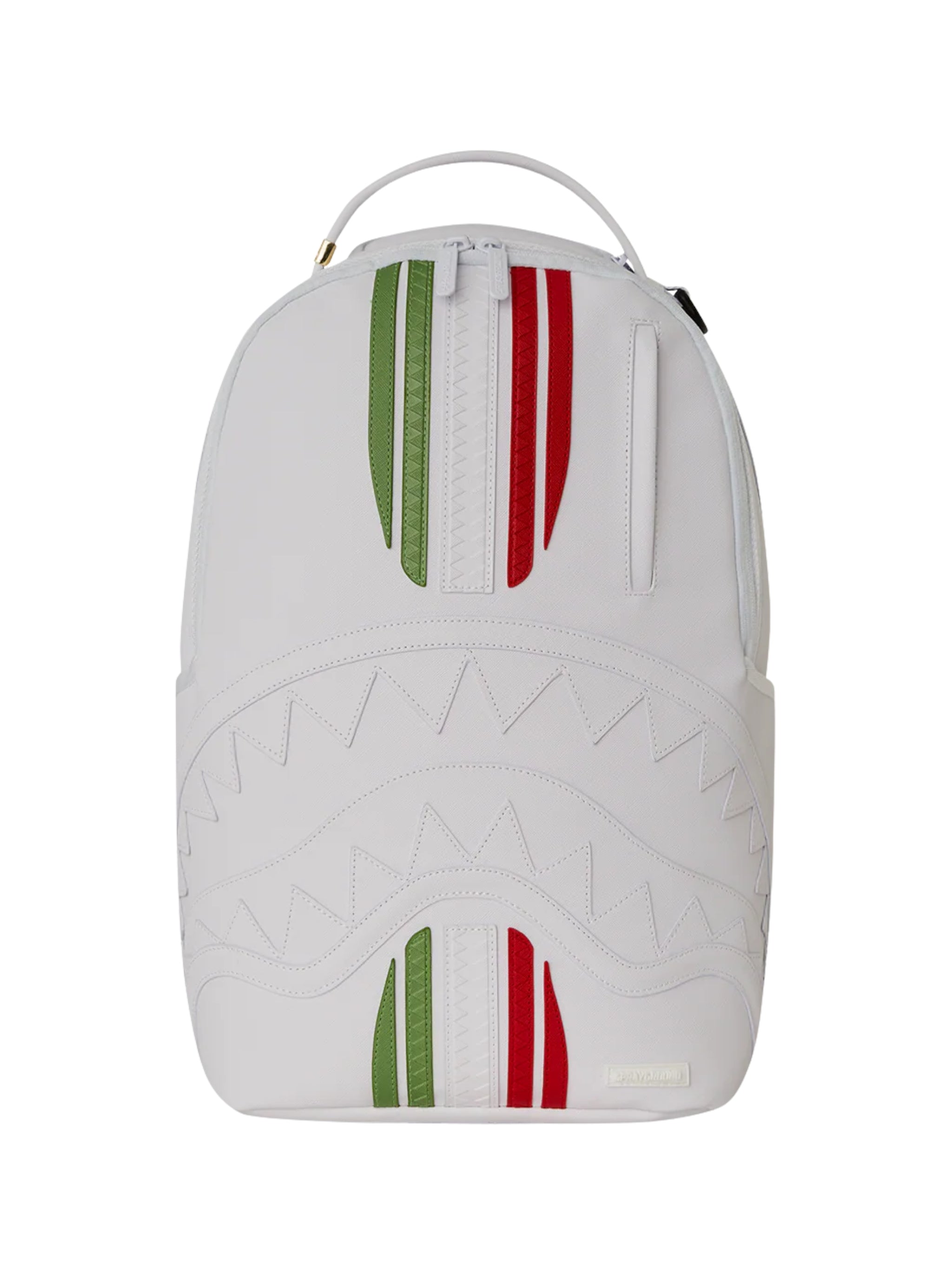 Sprayground Bag Back Pack Sharks In Paris Gt Italia White-Green-Red