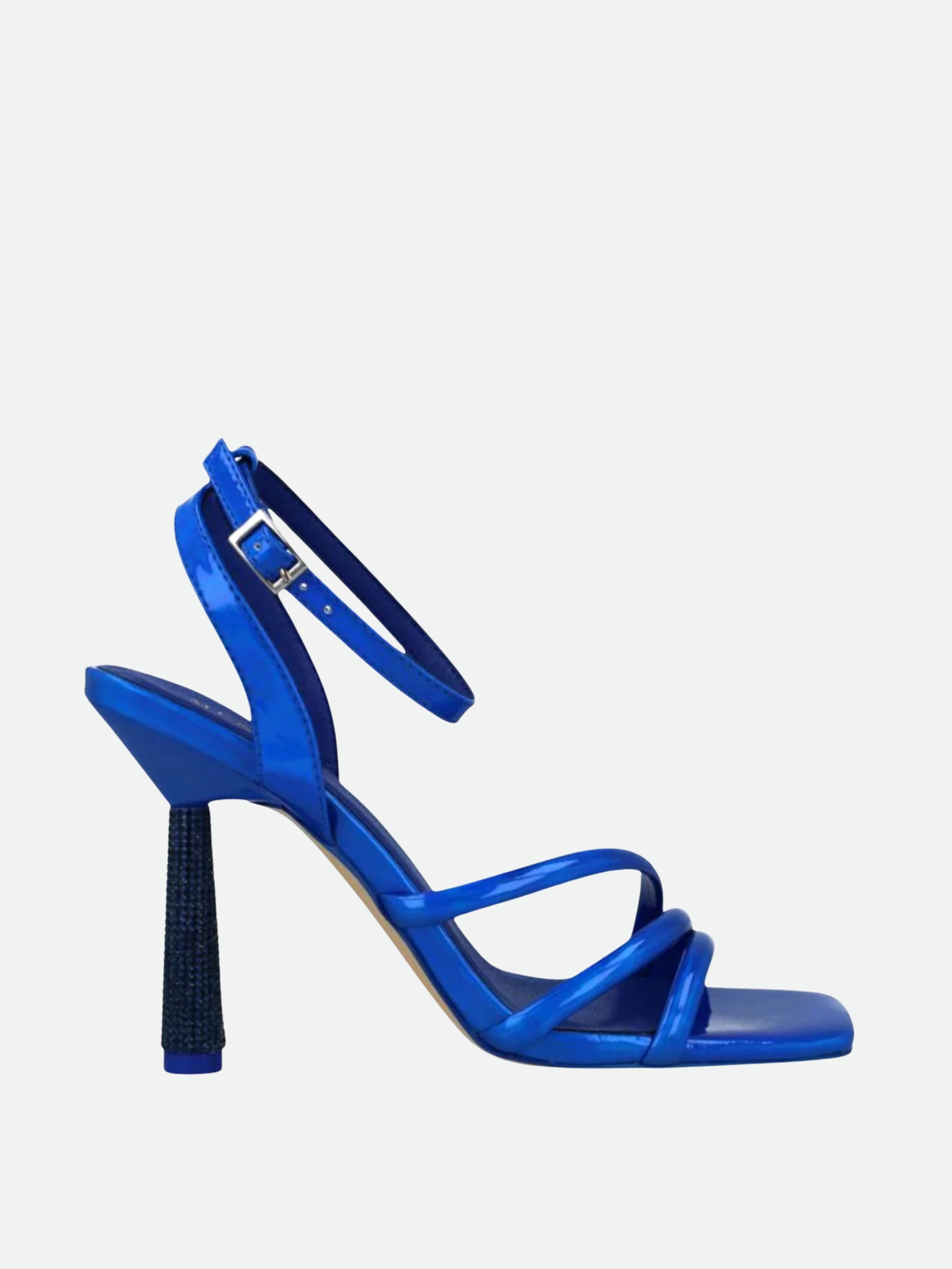 Menbur Heel Mh10 High Coloured Stud Slingback Blue