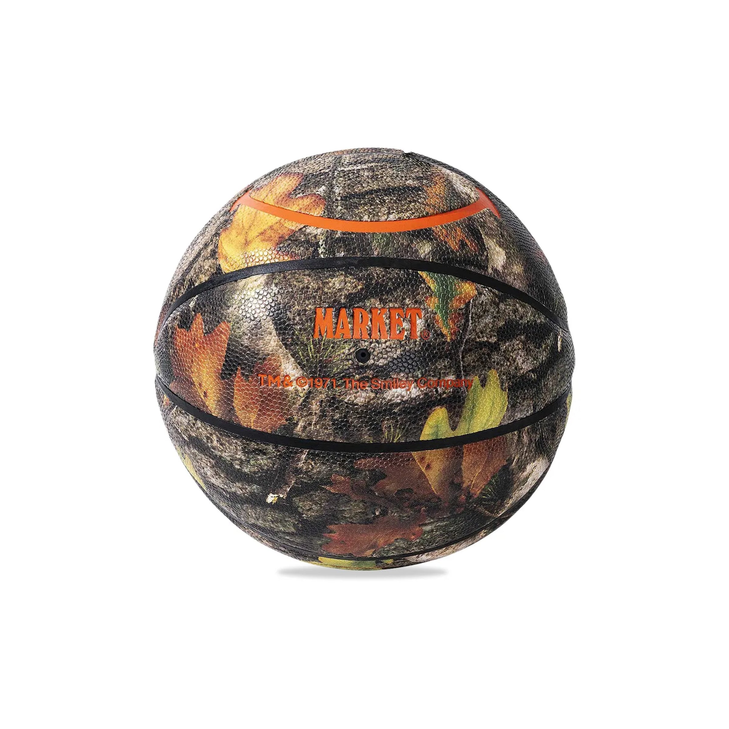 Market Basketball Smiley Faux Tree Pattern