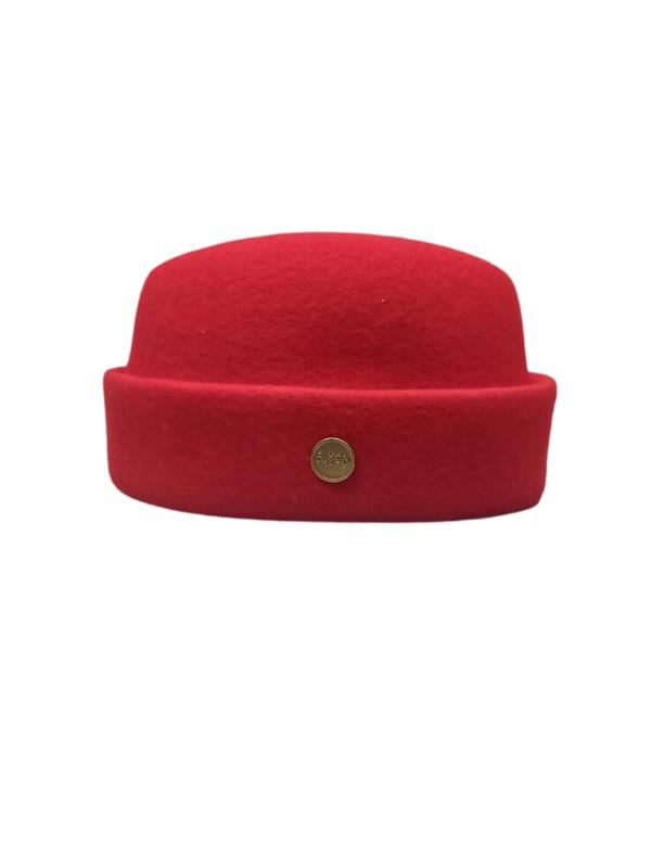 Simon & Mary Hat Military Fez Red