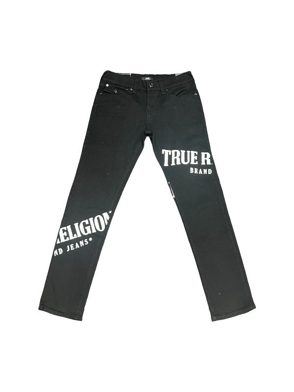 True Religion Jeans Rocco Logo Dark Wash