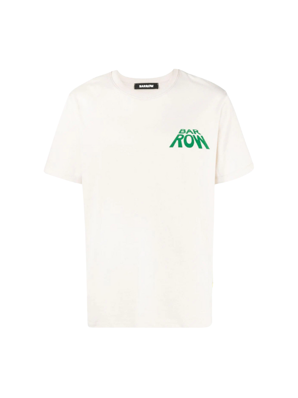 Barrow T-Shirt Split Logo Off-White