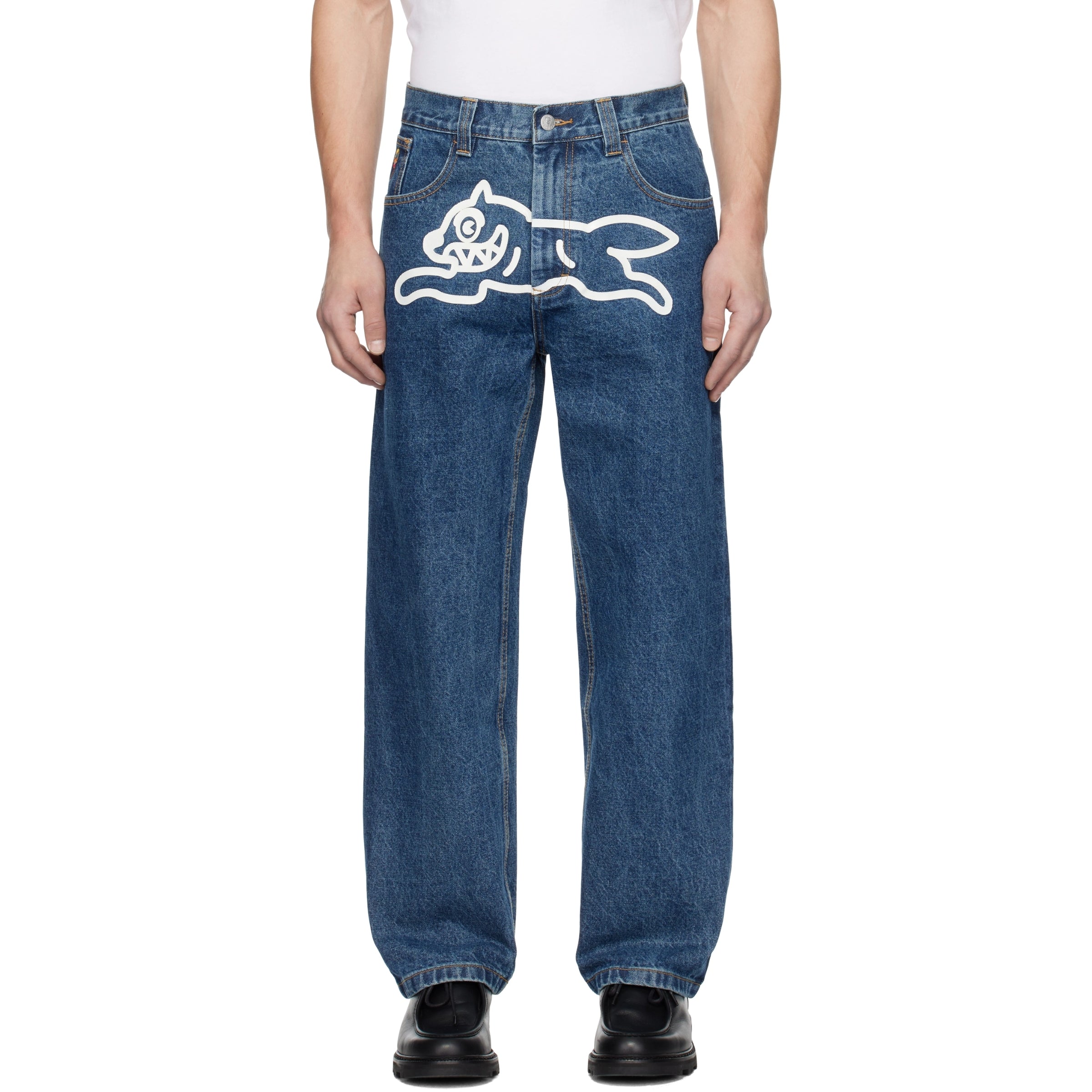 Ice Cream Jeans Running Dog Dbl Scoop Blue