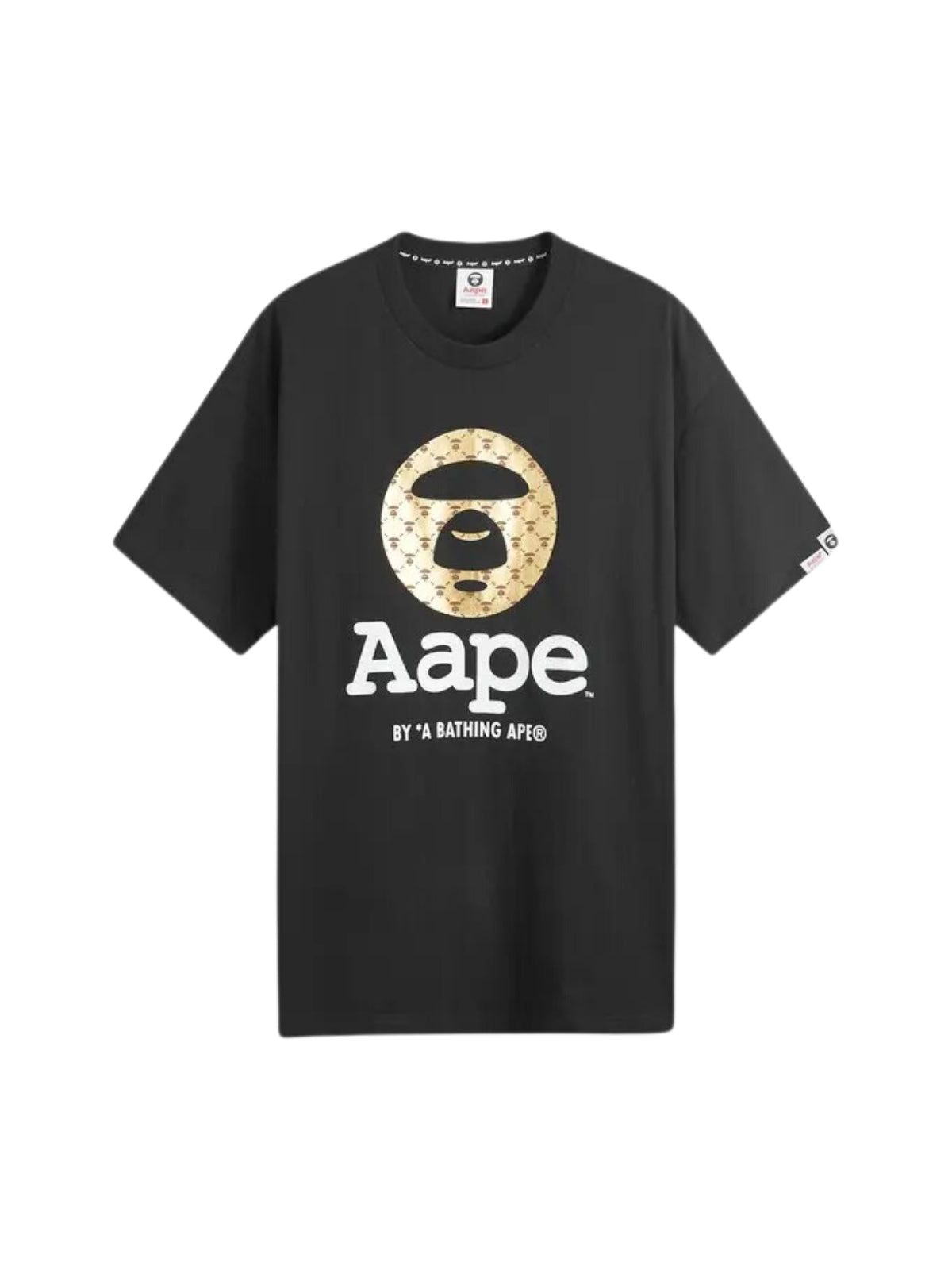 Aape T-Shirt Union Moonface Logo Black