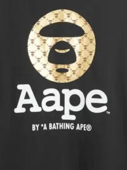 Aape T-Shirt Union Moonface Logo Black