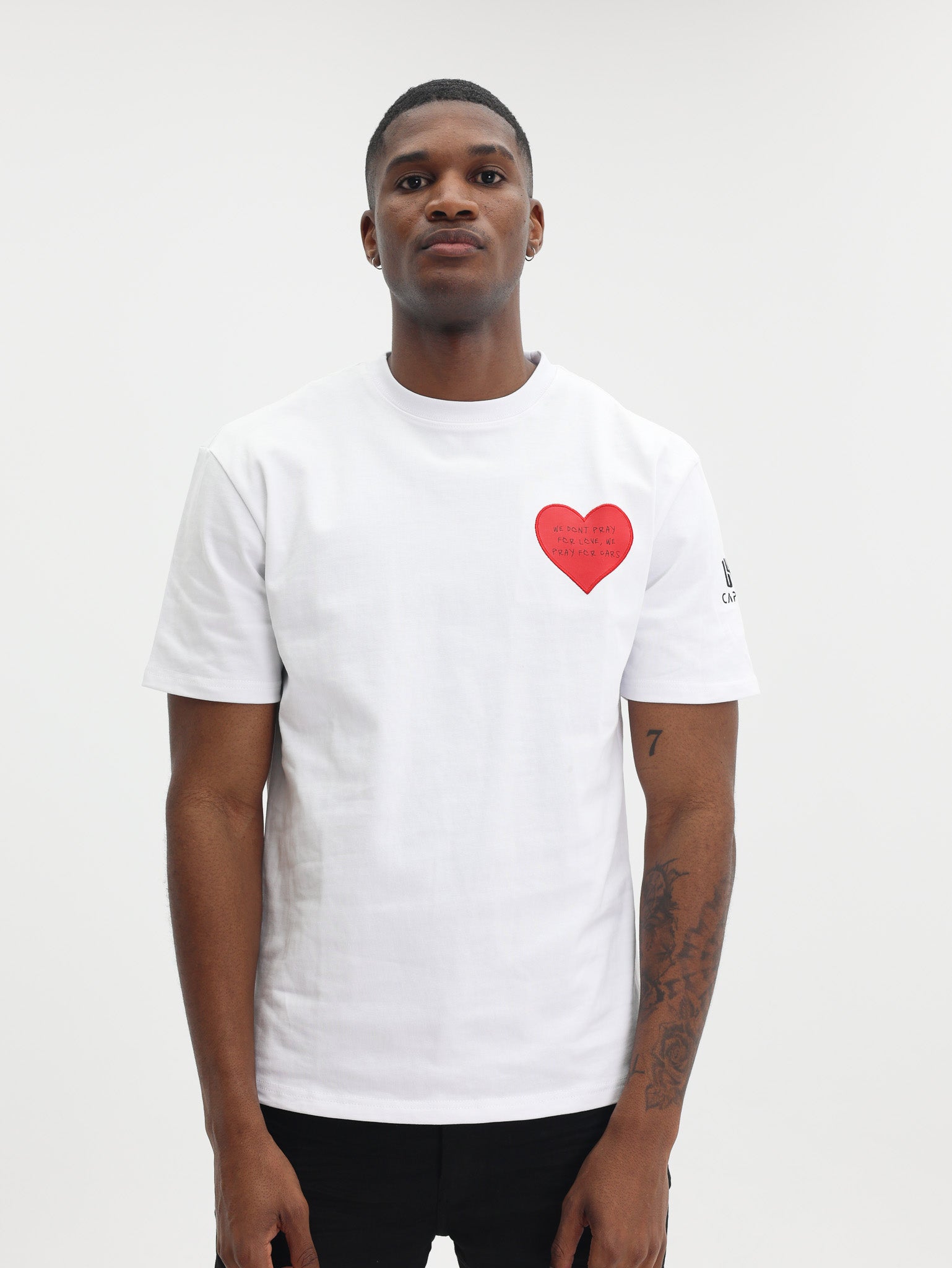 Capone T-Shirt Heart Slogan White