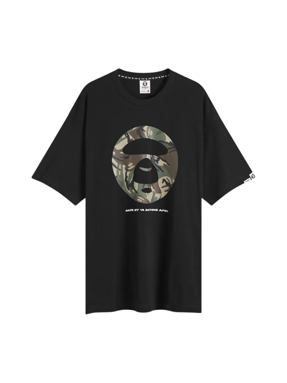 Aape T-Shirt Camo Moonface Black