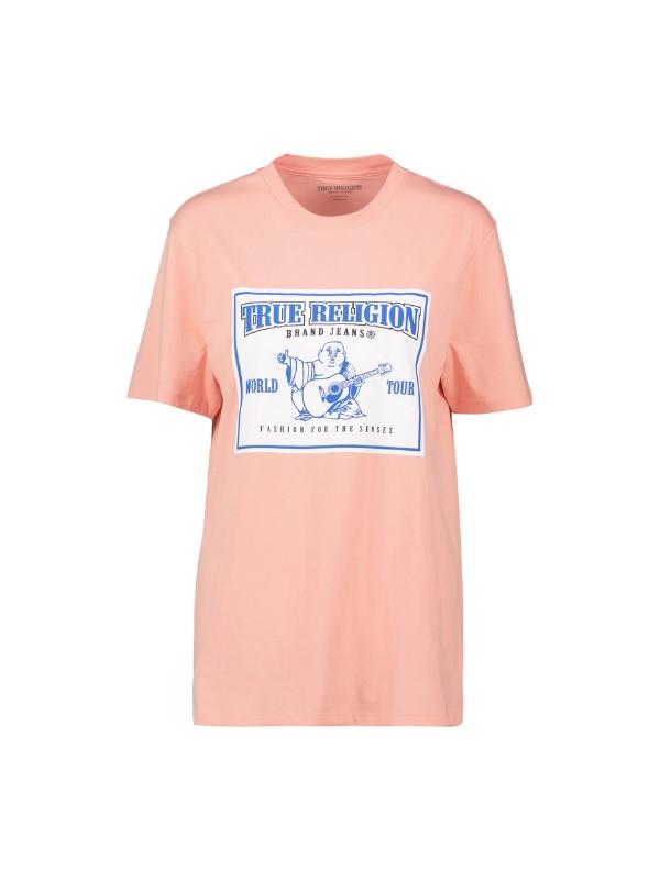 True Religion Ladies T-Shirt Boyfriend Coral Almold