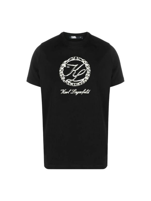 Karl Lagerfeld T-Shirt Emblem Logo Black