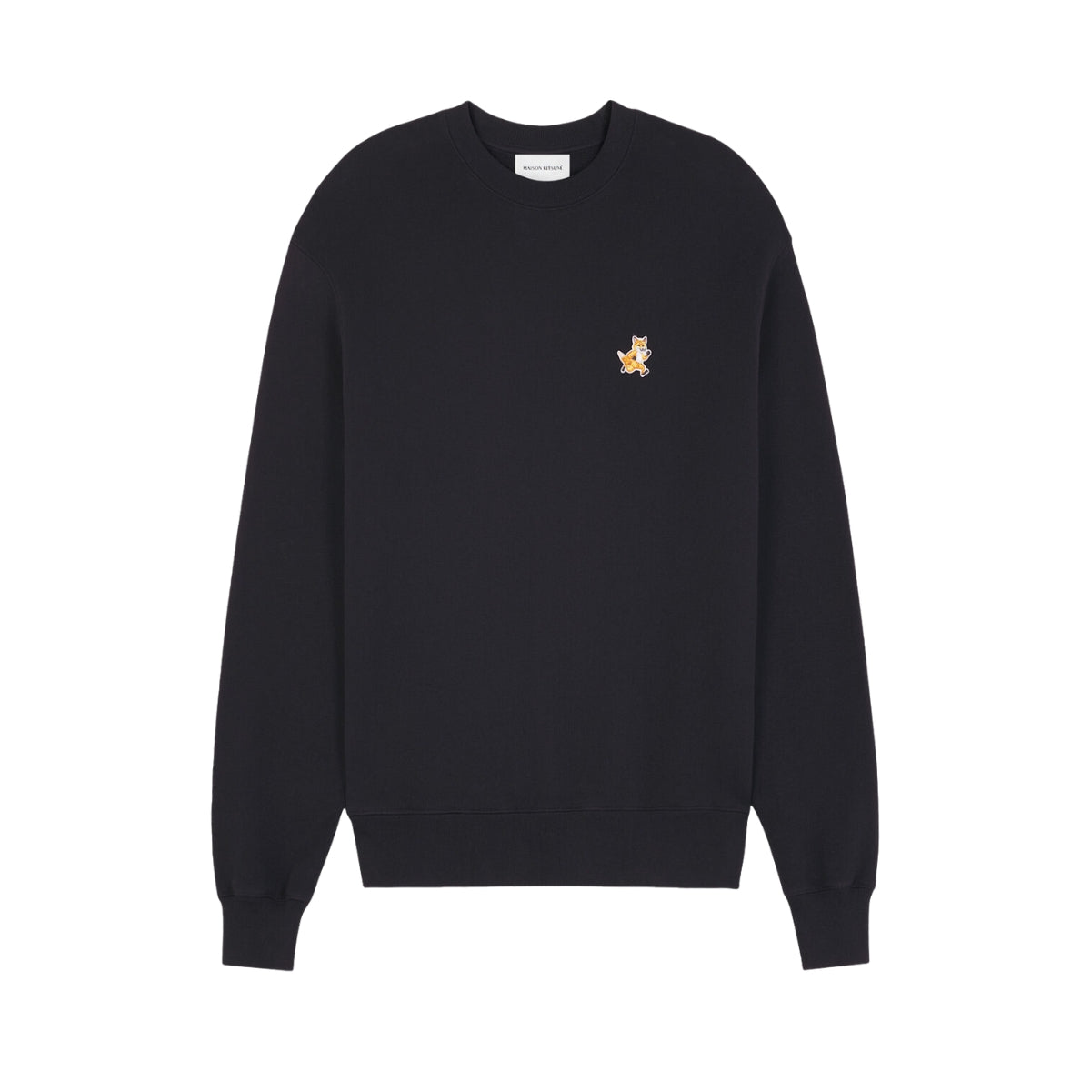 Maison Kitsune Sweater Speedy Fox Patch Black