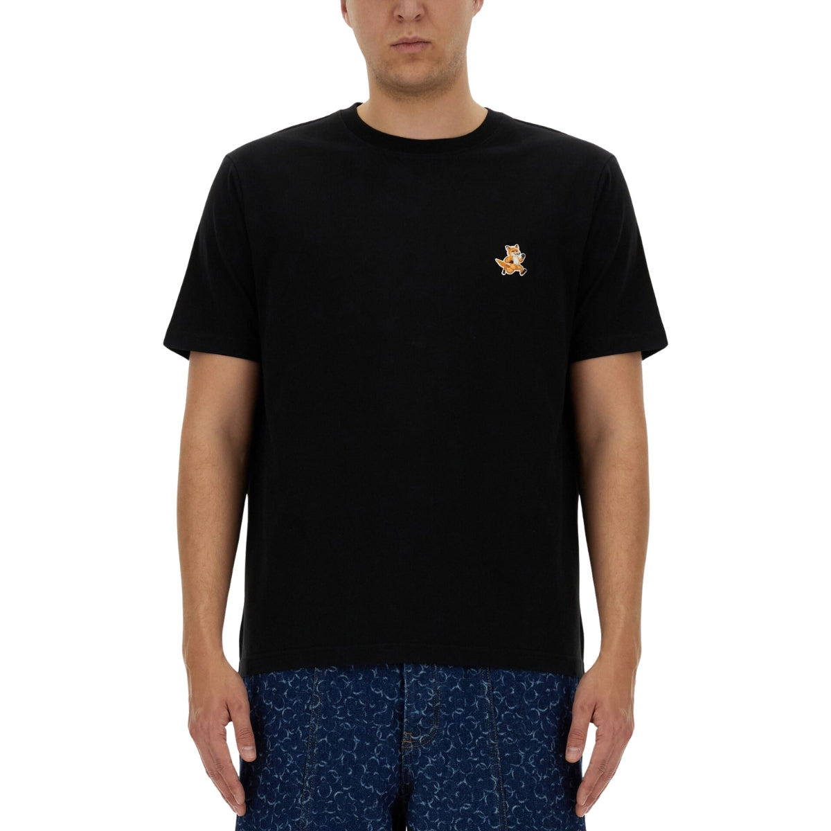 Maison Kitsune T-Shirt Speedy Fox Patch Black