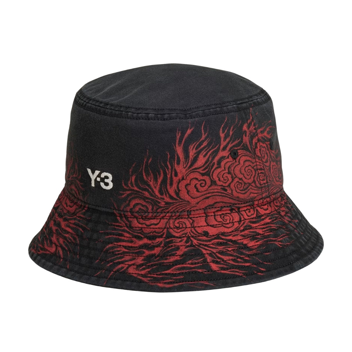 Y-3 Bucket Hat Print Logo Red-Black