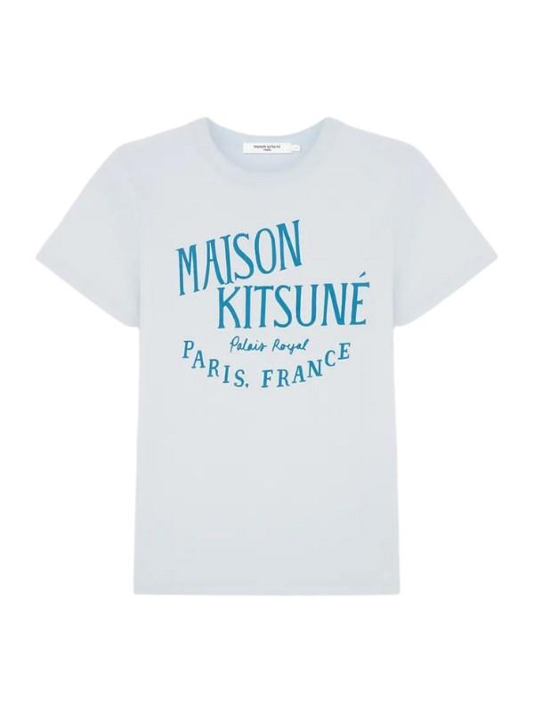 Maison Kitsune T-Shirt Palais Royal Classic Grey-Blue