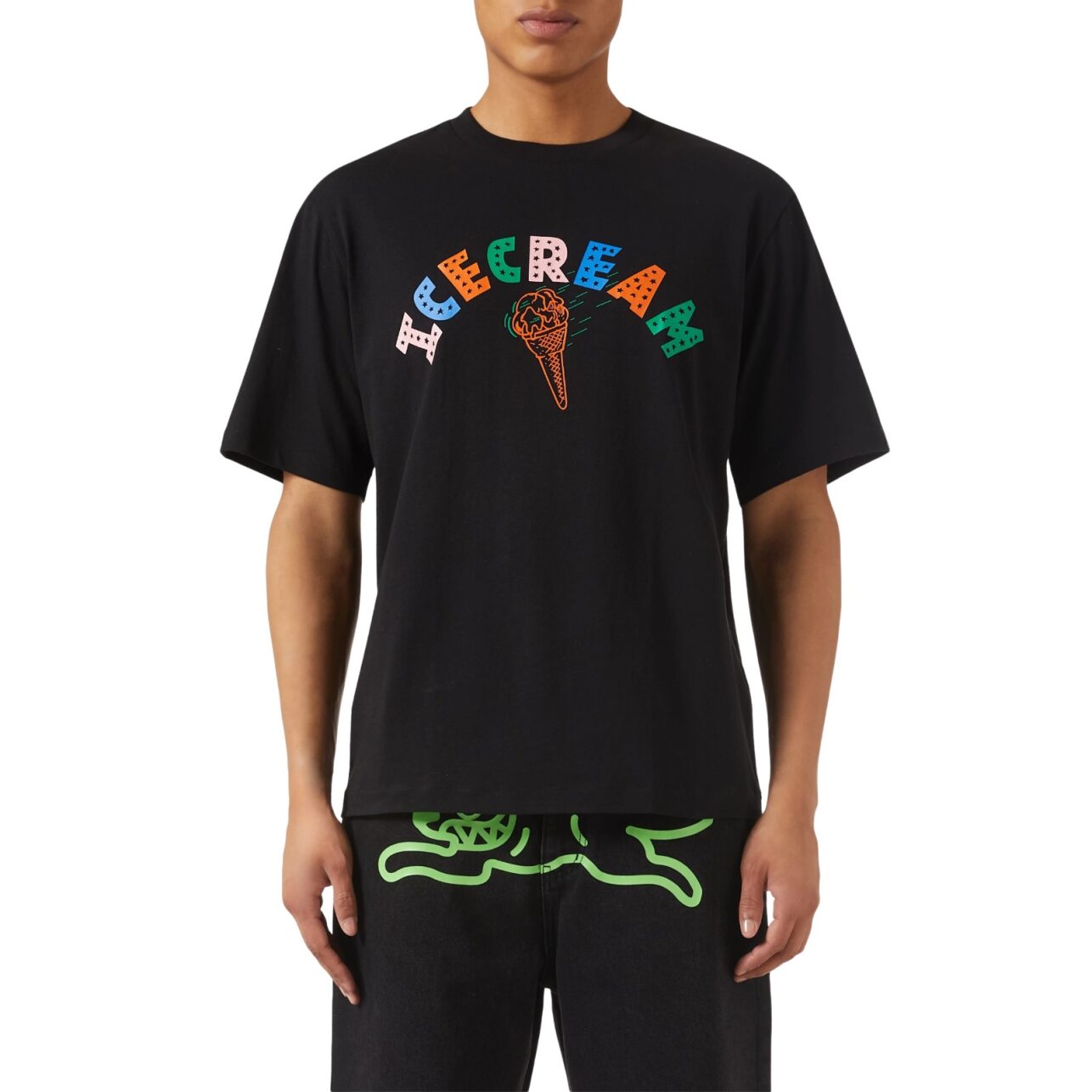 Ice Cream T-Shirt Cone Black