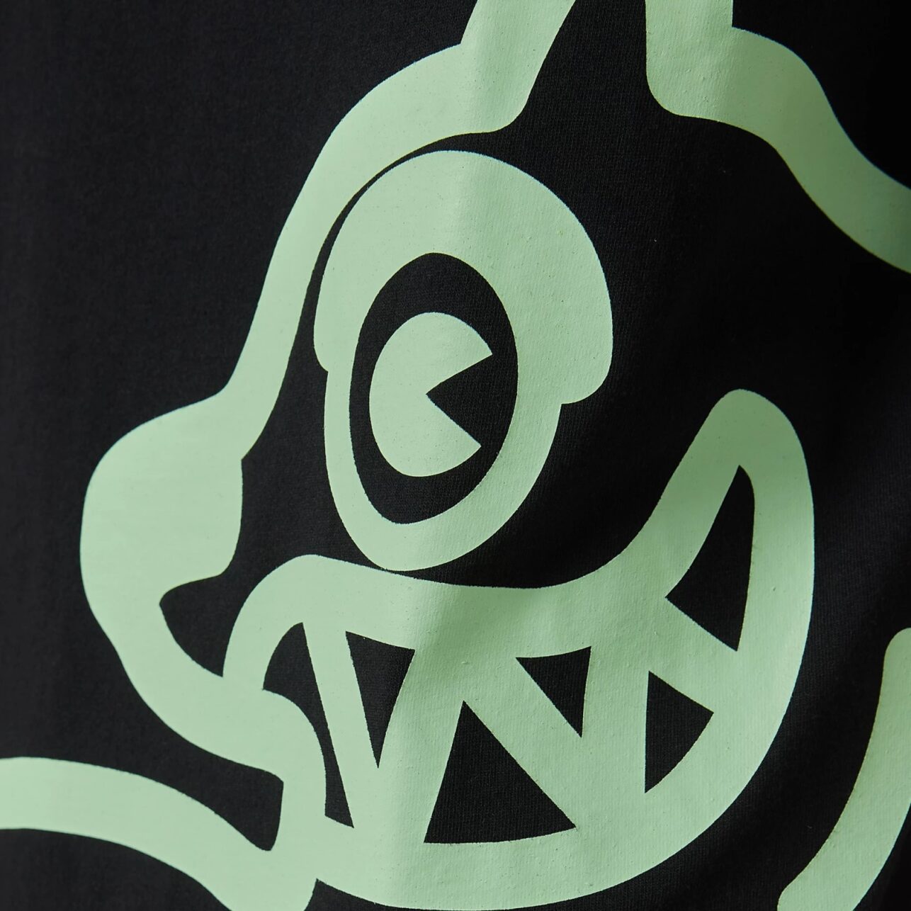 Ice Cream T-Shirt Running Dog Black-Green