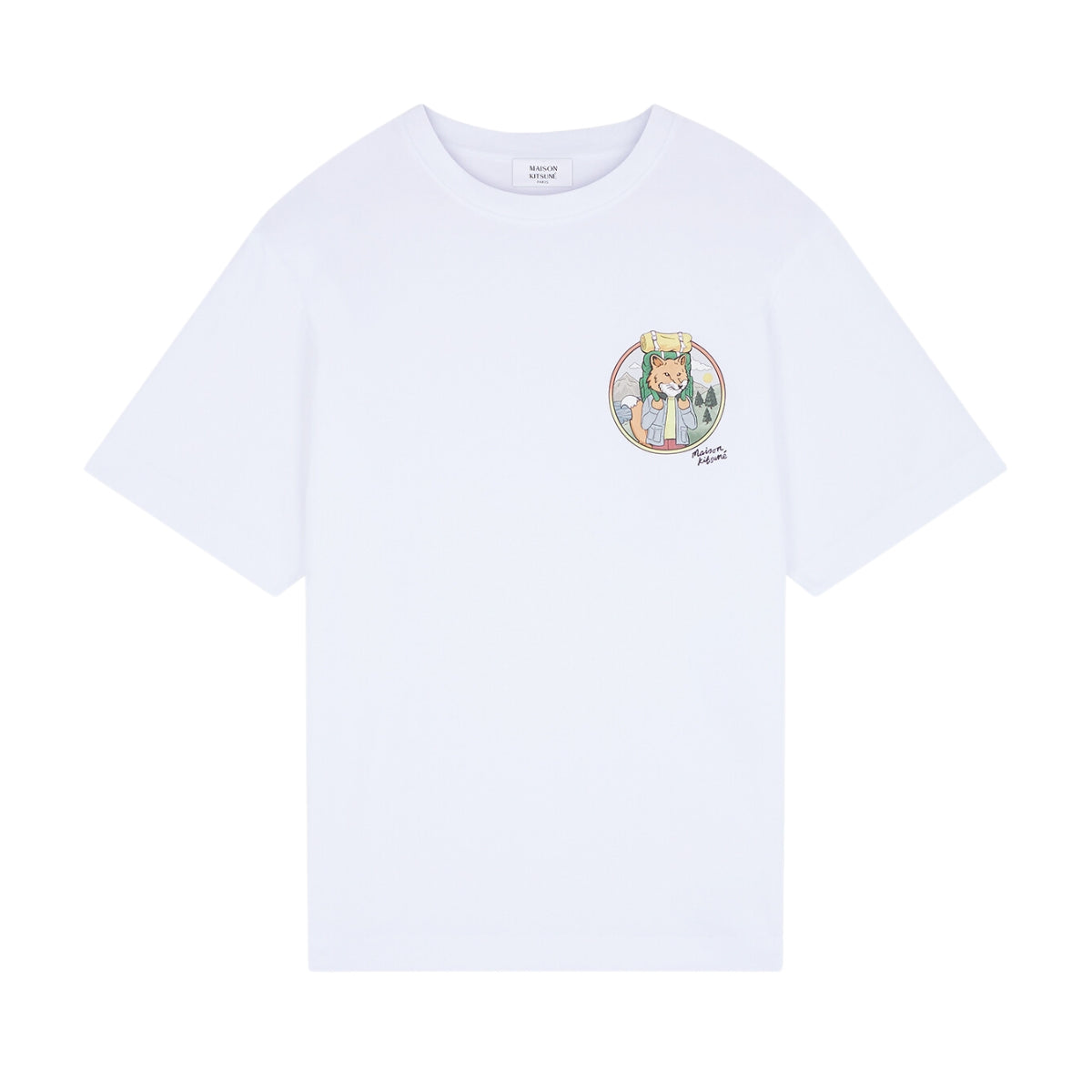 Maison Kitsune T-Shirt Rambling Fox White