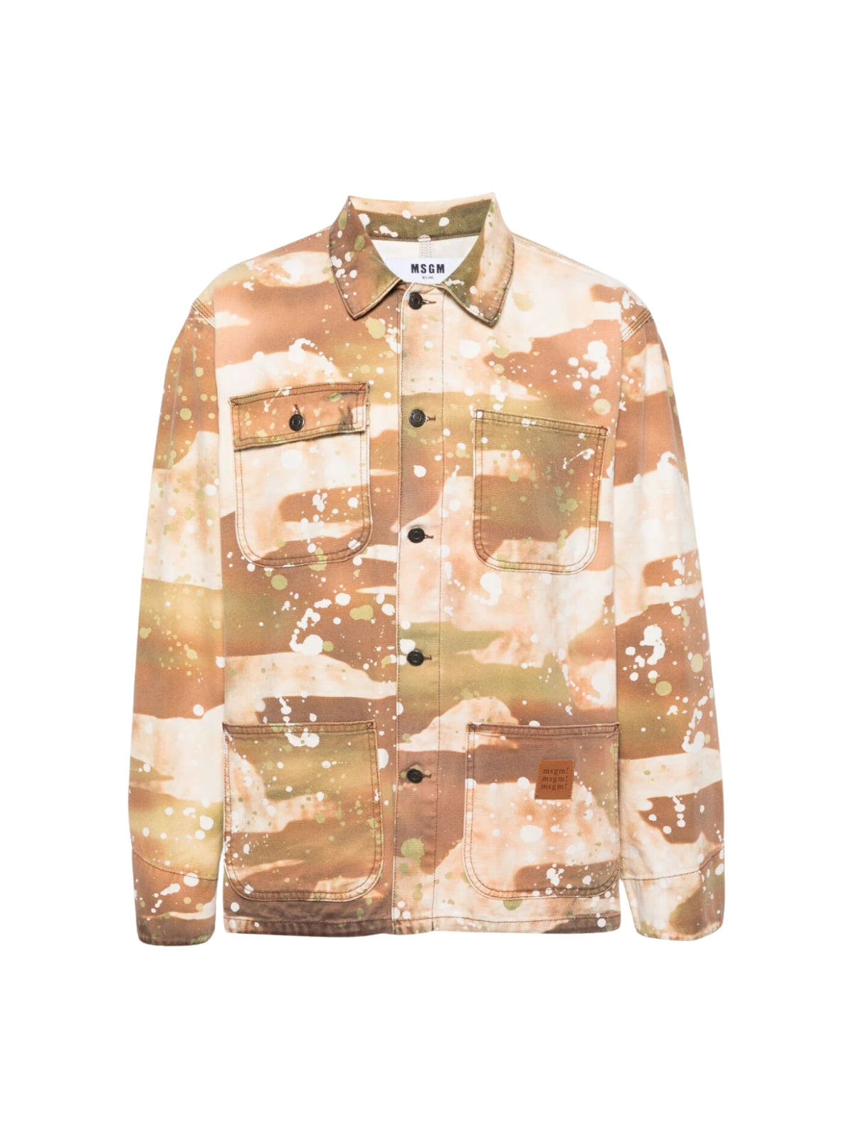 Msgm Jacket Allover Print Camo