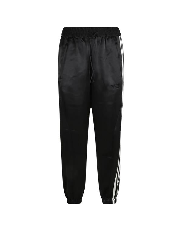 Y-3 Track Pants Side Stripes Cuffed Black