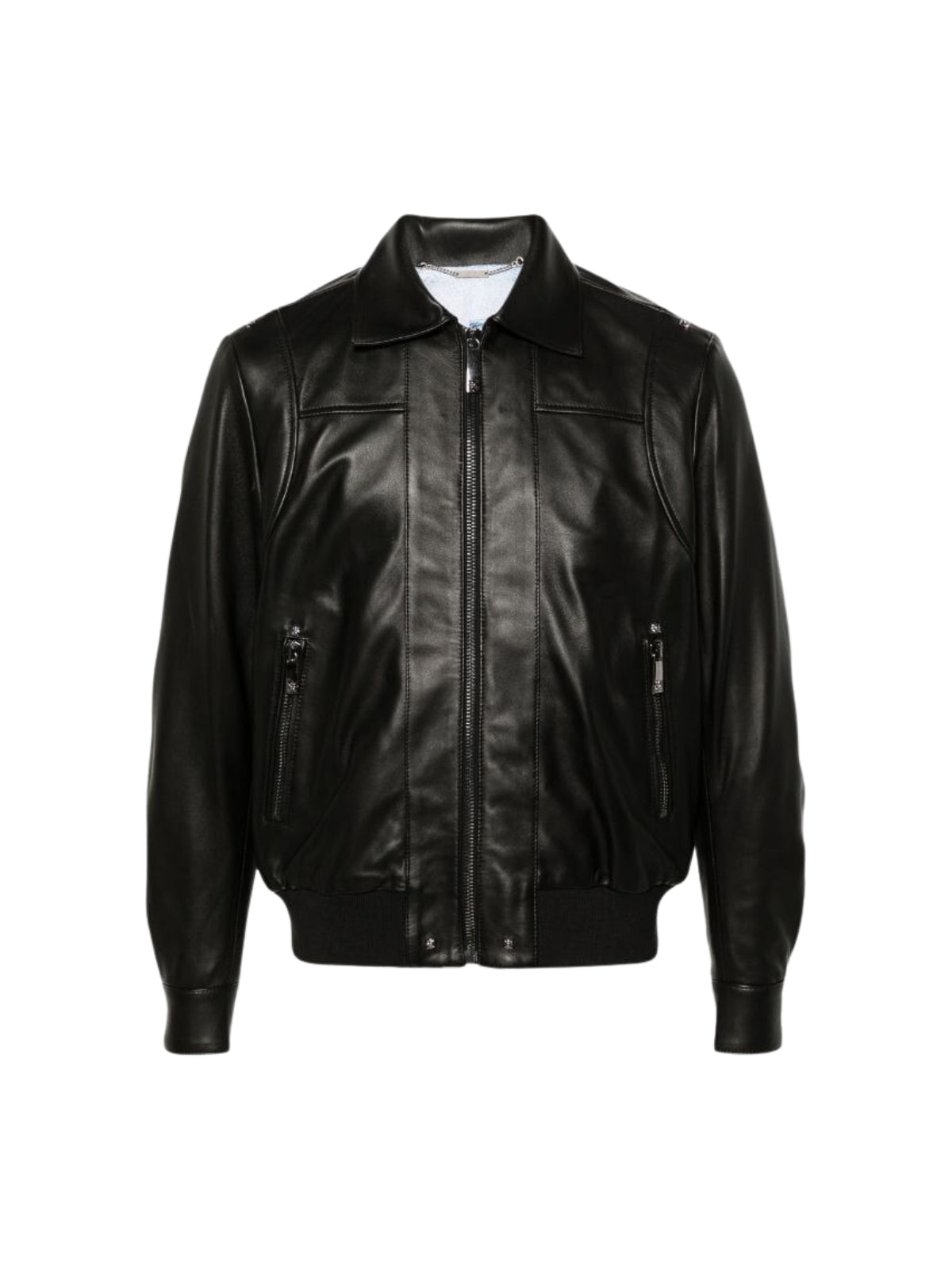 John Richmond Jacket Real Leather Telof Black