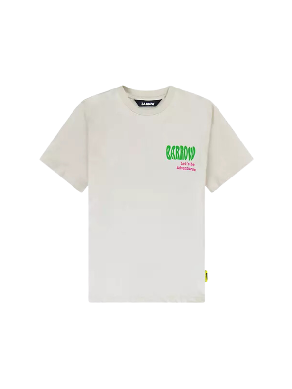 Barrow T-Shirt Lets Be Adventurers Logo Off-White