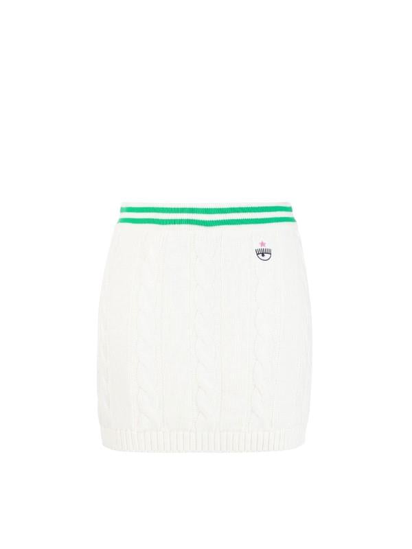 Chiara Ferragni Skirt Logo White