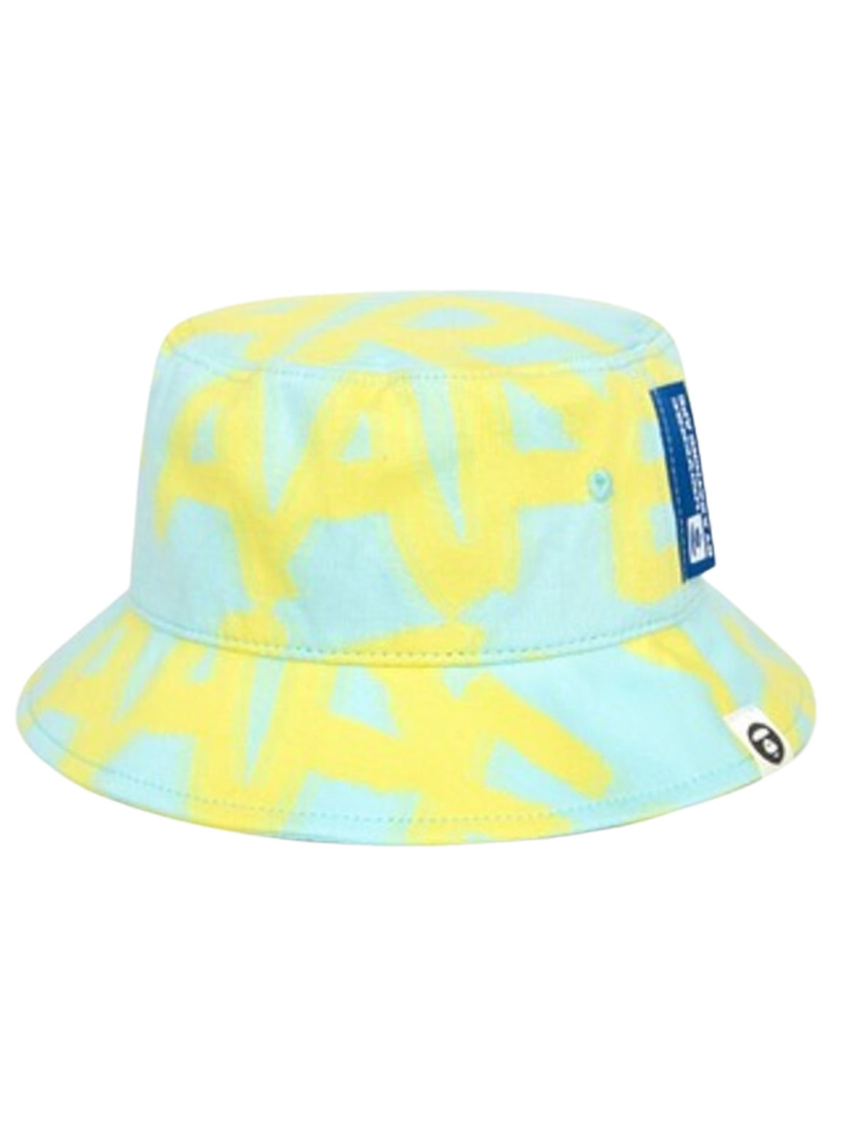 Aape Bucket Hat Camo Logo Blue-Yellow