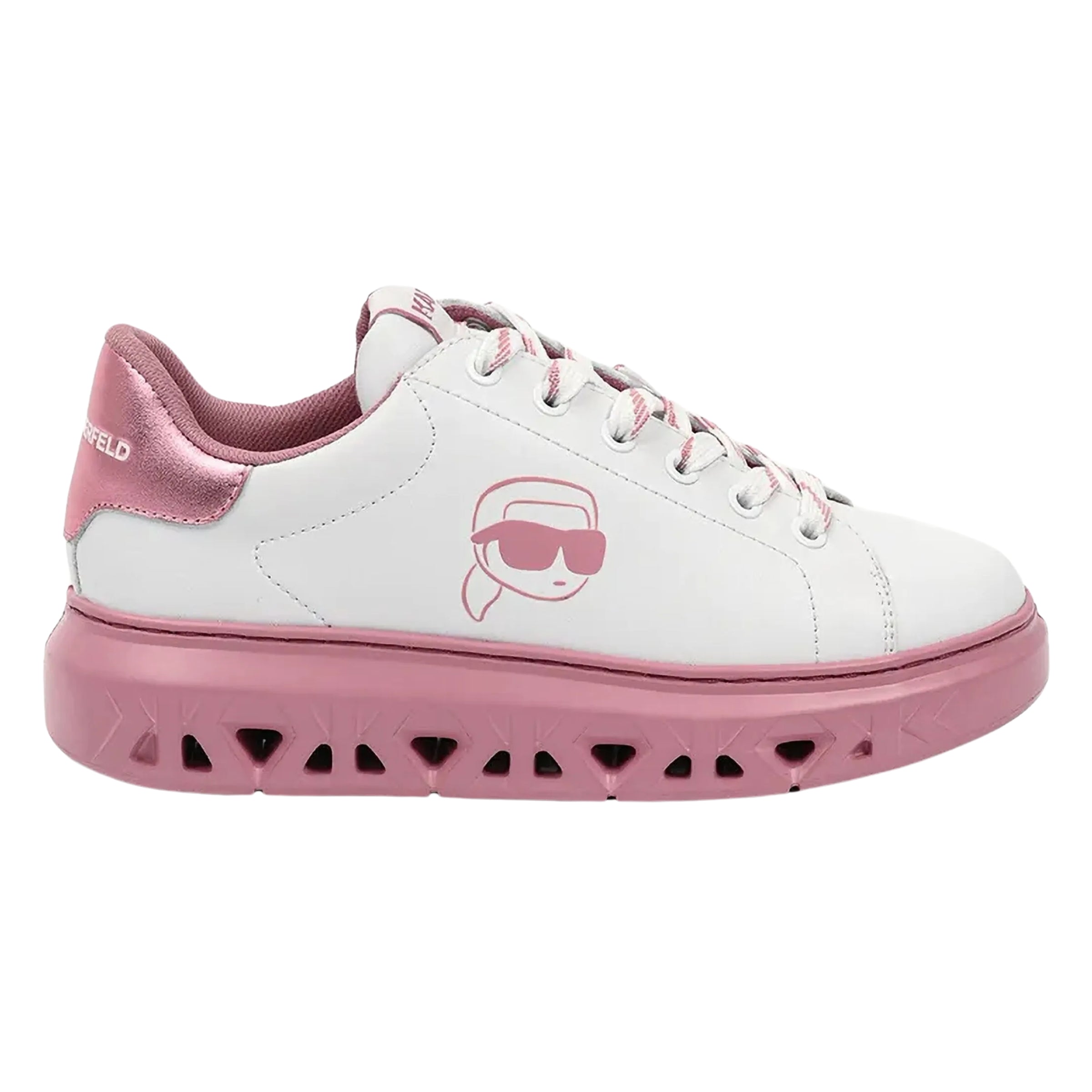 Karl Lagerfeld Sneaker Kll337 Ladies Kapri Kite Nft White-Pink