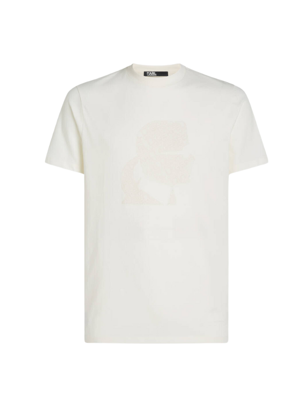 Karl Lagerfeld T-Shirt Embossed Logo Off-White