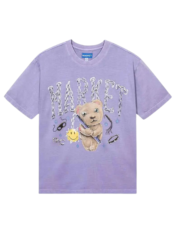 Market T-Shirt Smiley Soft Core Bear Orchid