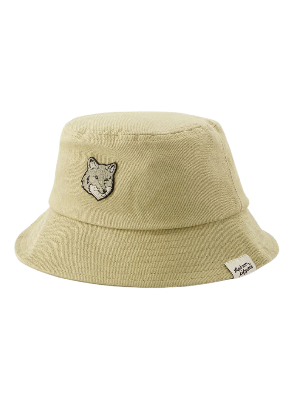 Maison Kitsune Bucket Hat Bold Fox Head Canvas