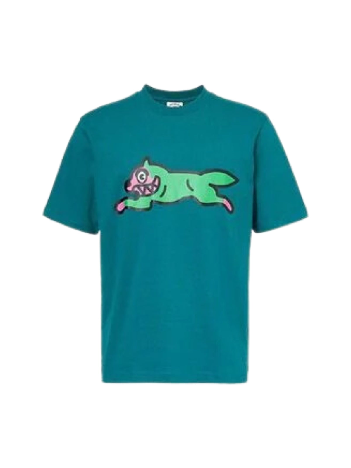 Ice-Cream T-Shirt Running Dog Teal