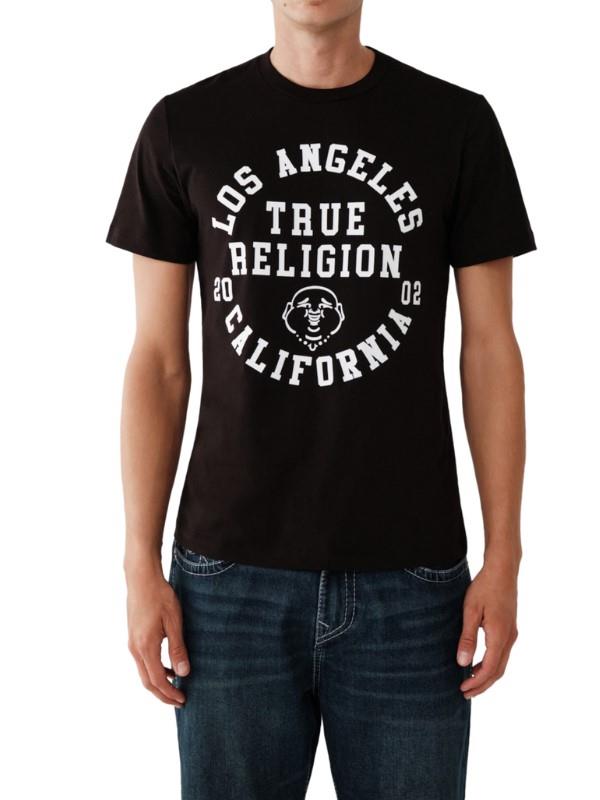 True Religion T-Shirt La California Black