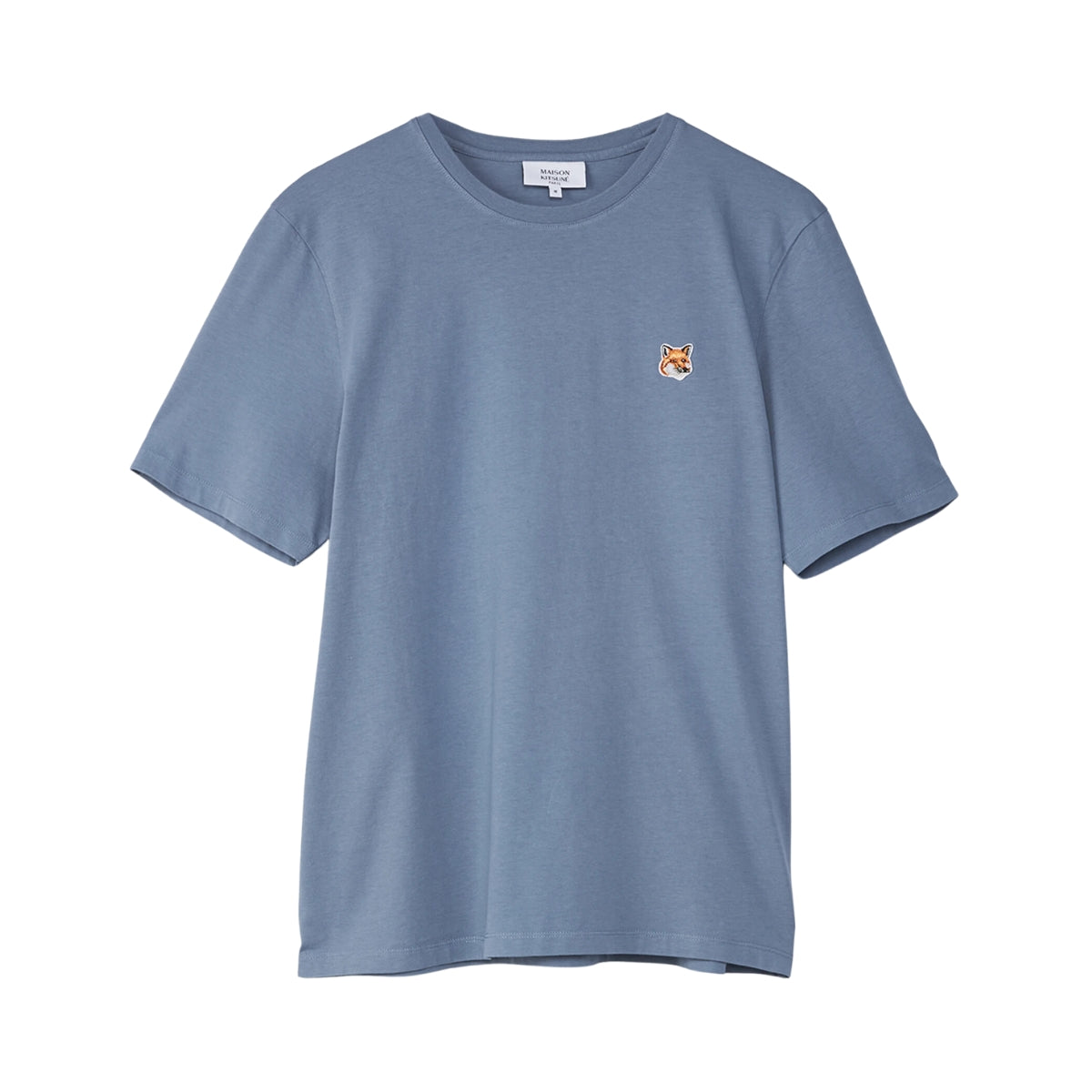 Maison Kitsune T-Shirt Fox Head Patch Moonlight Blue