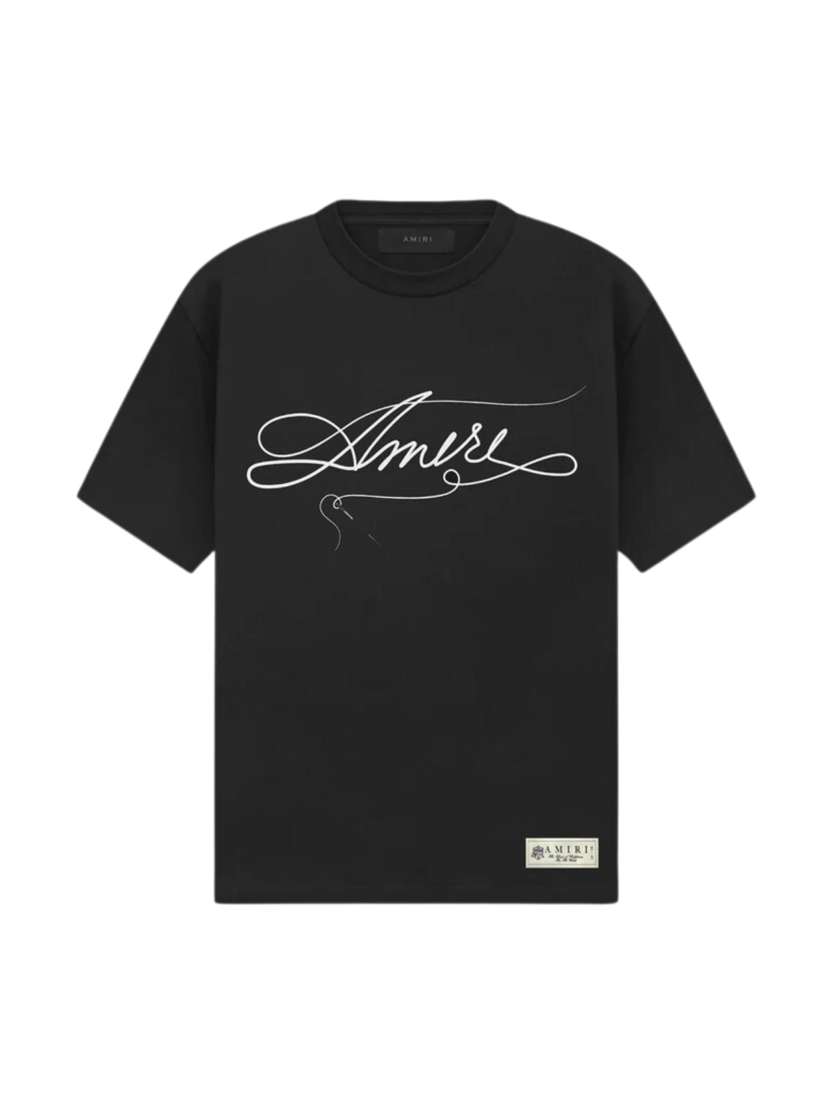 Amiri T-Shirt Curve Logo Black