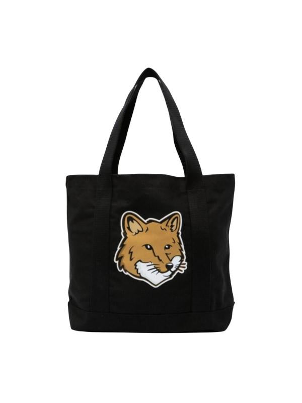 Maisn Kitsune Bag Tote Fox Head Black
