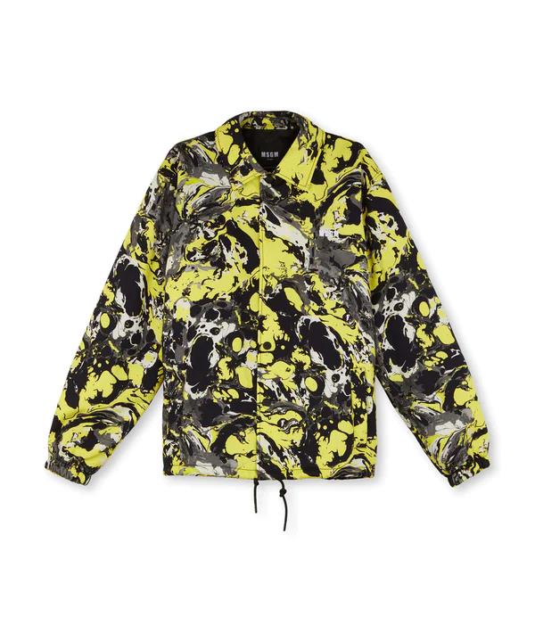 Msgm Jacket Art Black-Yellow