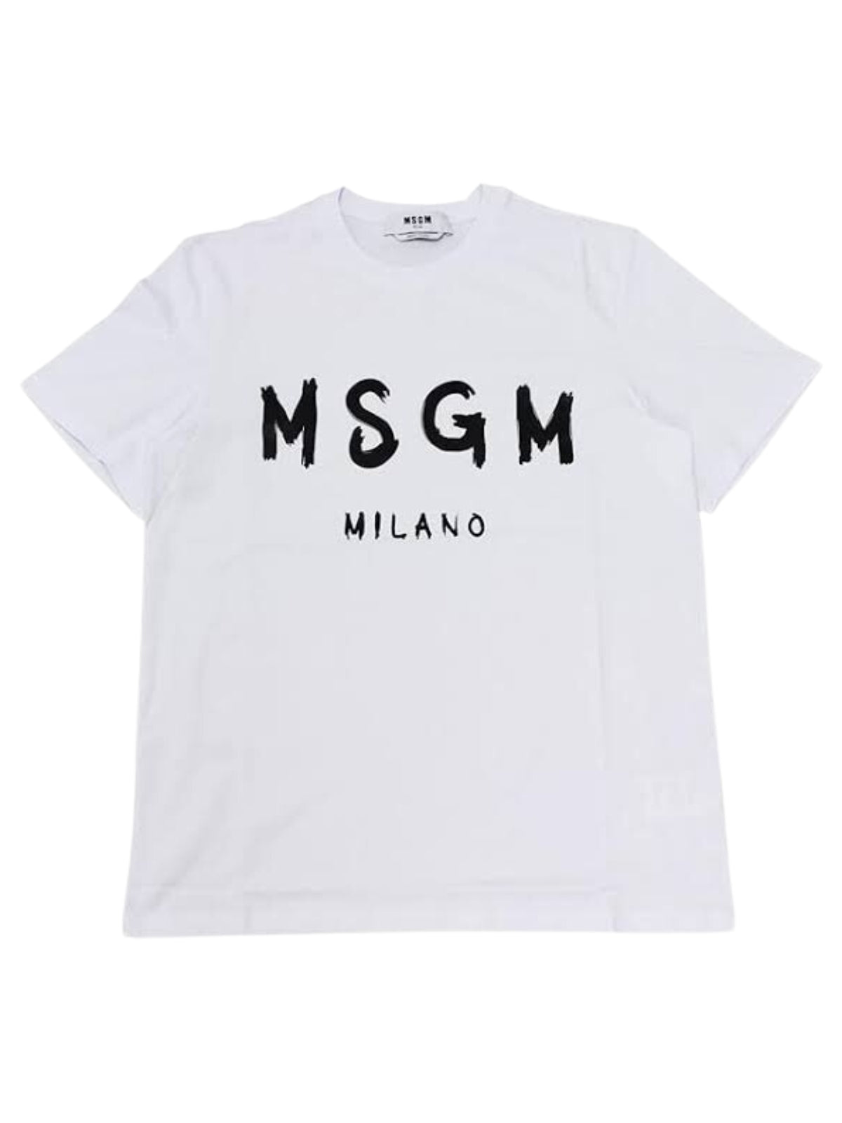 Msgm T-Shirt Logo Black-White