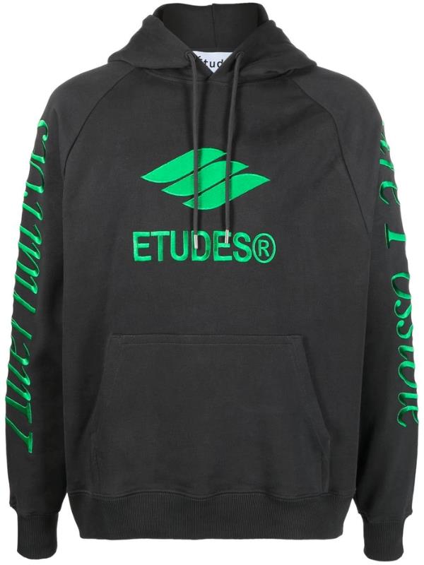 Etudes Sweater Racing Eco Hoodie Green-Black