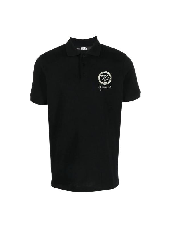 Karl Lagerfeld Golfer Emblem Logo Black