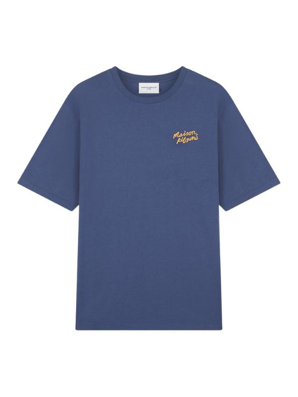Maison Kitsune T-Shirt Mk Hands Denim Blue