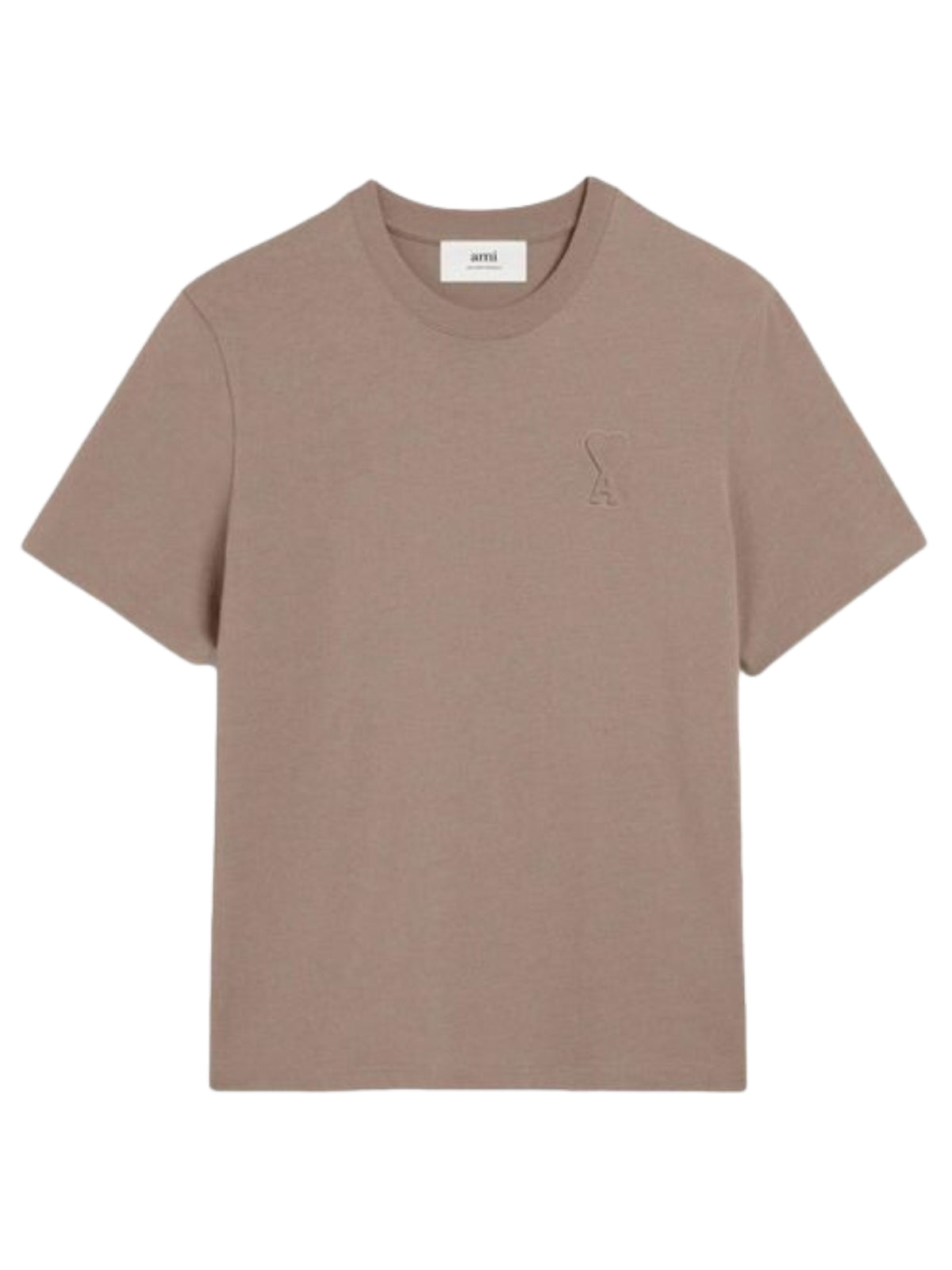 Ami T-Shirt Logo Light Taupe