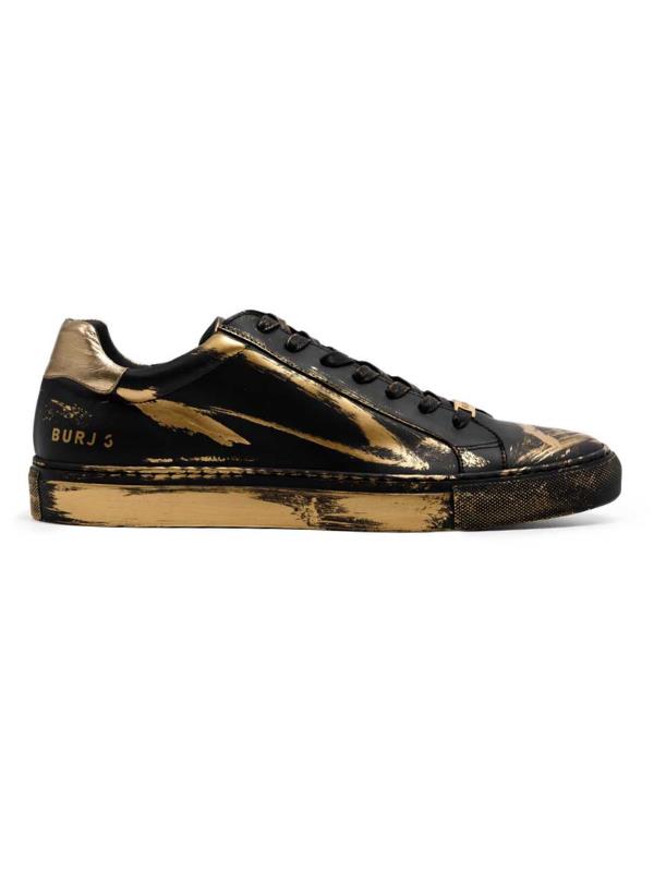 Burj3 Sneaker Art Series Hand Off Black-Gold