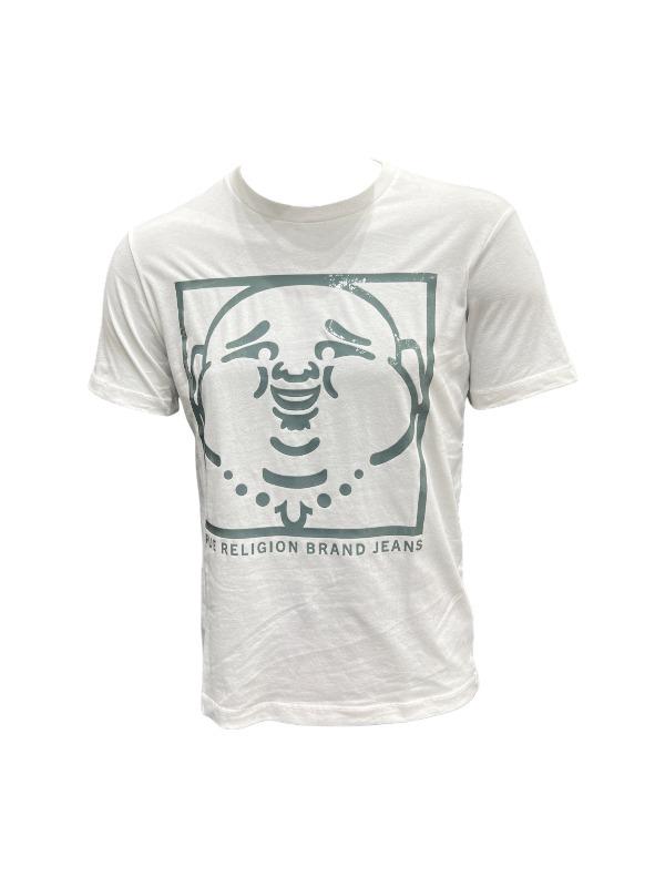True Religion T-Shirt Buddha In A Box Optic White