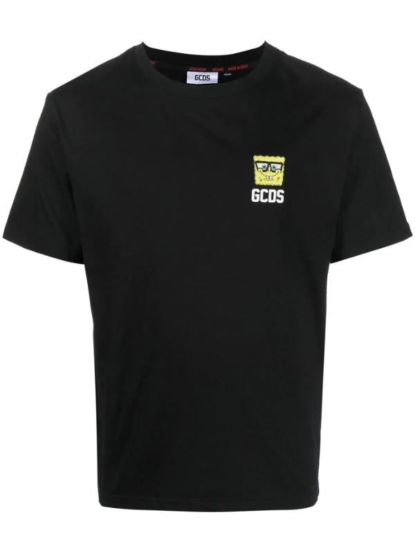 Gcds T-Shirt Spongebob Embroided Black