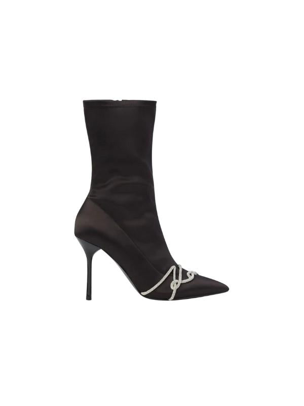 Karl Lagerfeld Heel Boot Signiture Black