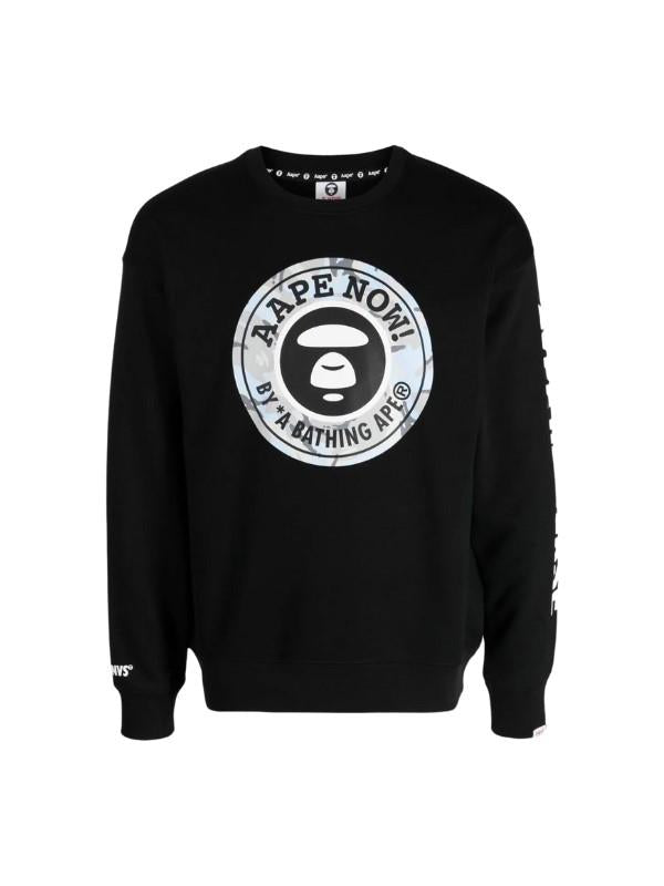 Aape Sweater Centre Logo Black