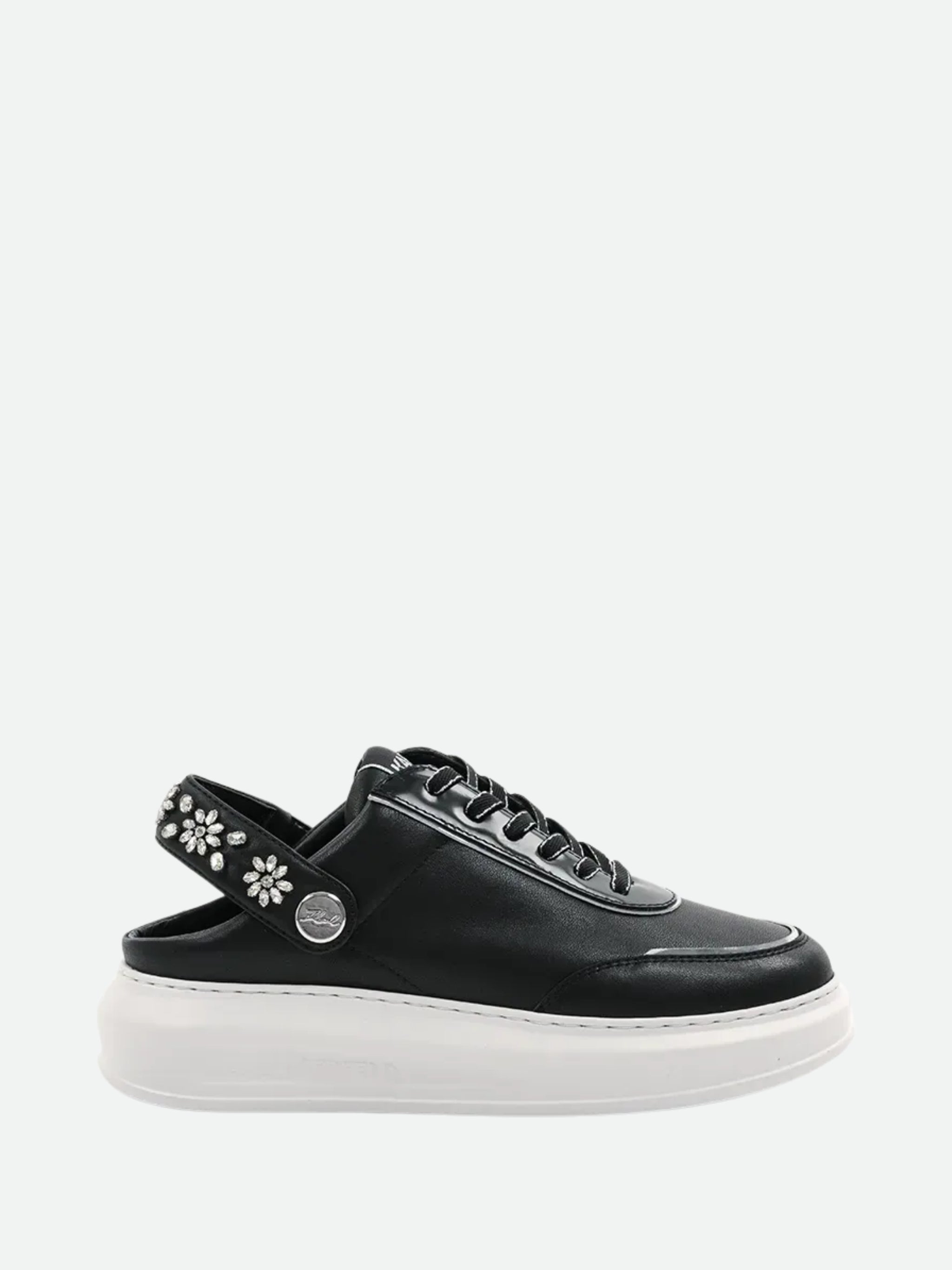 Karl Lagerfeld Sneaker Kll341 Ladies Kapri Florastone Sling Black